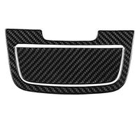 Aramox Ashtray Panel Cover, 2Pcs Carbon Fiber Center Console Ashtray Panel Cover Trim Frame Car Decoration for Porsche Cayenne 2018
