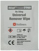 Universal Remover Wipes for Adhesives and Barriers-Style Wipes - UOM = Box of 50