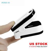 PPY Fingertip Pulse Oximeter, Blood Oxygen Saturation Monitor for Pulse Rate with Lanyard - Black POX01-01