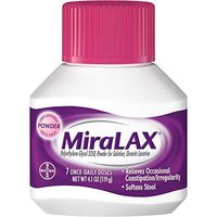 MiraLAX Once-Daily Laxative 7 Doses 4.1 OZ (Pack of 12)