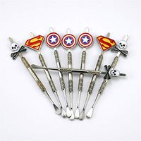 Snuff Oil Spoon 5pcs Portable Somking Easy Use for Cigarette Accessories Tick Stick Digging Pipe Smoke Cream Tweezers Stainless Cleaning Tools