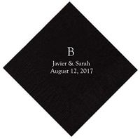 Personalized Cocktail, Beverage or Dessert Monogram Napkins (175)