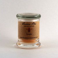 Natural Selection Votive Glass Candle Pumpkin