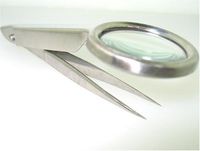 HTS MT-038-S Small Fold-Out Tweezers with 3.5x Magnifier