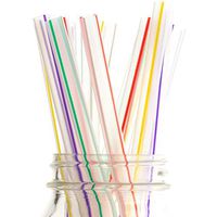 250 Pack of Extra Wide Straws with Pointed End for Spearing Fruit or Boba Tea Bubbles. Each Striped, Individually Wrapped, BPA-Free 8.5in Long Straight Straw is Great for Tall Milkshakes or Smoothies!