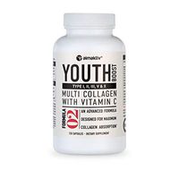 Multi Collagen Pills (Types 1,2,3,5&10) - Collagen Peptides + Vitamin C - Collagen Protein Blend Enhanced by Patented TendoGuard for Anti-Aging, Hair, Skin, Nails and Joints (120 Collagen Capsules)