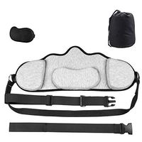 Neck Head Hammock, Portable Cervical Neck Traction Device Relieve Stress, Promote Sleep, Relaxation and Better Posture, Easy Install Head Sling, Eye Mask and Carry Baglight Gray 3
