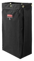 Rubbermaid Commercial Executive Series High Capacity Cleaning Cart Bag, 30 Gallon, Black, 1966888