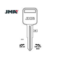 1995-2007+ JMA Blank Key Replacement for Chevrolet Suzuki/ B69 / X180 (Packs of 10)