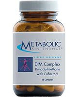 Metabolic Maintenance DIM Complex - 100 Milligrams Diindolylmethane with Vitamin E, B12, Active Folate + NAC (60 Capsules)