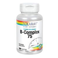 Solaray B Complex Two Stage Time Released Supplement, 75mg, 100 Count