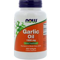 Garlic Oil Natural Immunbooster Control Cholesterol Sulfur Compounds Amino Acids and Trace Minerals 1500 mg 250 Softgels