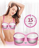 LXT PANDA Breast Chest Massager, Electric Shiatsu Massager Kneading Breast Beauty Chest Sagging Electric Hyperplasia Tourmaline Vibrating Massage,Accelerate The Circulation Relieve Breasts.