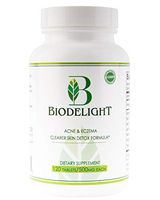 Biodelight Acne & Eczema Natural Supplement Pills for Clearer Skin Two Bottles Pack