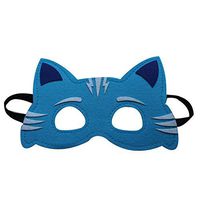 Mardi Gras Party Masquerade Mask,Child mask Goggles cat Kid mask Role Playing Azure cat Prom Masks