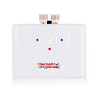 Thermoflow Electric Tankless Water Heater with LED Digital Display On Demand for Kitchen & Wash Basins, 5.5kW at 240 Volts, Wall Mounted