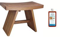 AquaTeak 24" Asia Teak Shower Bench & AquaTeak Premium Teak Oil