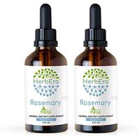 Rosemary A120 (2pcs) Alcohol Herbal Extract Tincture, Super-Concentrated Organic Rosemary (Rosmarinus Officinalis) Dried Leaf (2x4 fl oz)
