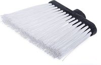 Carlisle 3686802 Duo-Sweep UnFlagged Angle Broom Head, 8", White (Pack of 12)