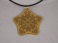 EMF Personal Boundary Aura Biofield Protection Antenna for Anxiety Reduction & Stress Relief Holistic Alternative - Powerforms Serenity Star Shield 2” Dia