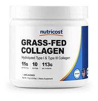 Nutricost Grass-Fed Collagen Powder 4 oz (Unflavored) - Gluten Free and Non-GMO