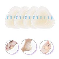 RMISODO 4 Pieces Adhesive Hydrocolloid Gel Blister Plaster Anti-Wearing Heel Sticker Pedicure Patch for Women Man Foot Care