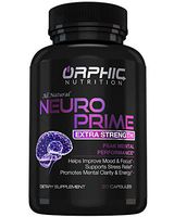 Neuro Prime Brain Booster Supplement - Memory, Focus, Alertness, Clarity & Concentration - Mental Performance Nootropic - Ginkgo Biloba, St. Johns Wort, DMAE, L-Carnitine, Bacopa Monnieri Extract