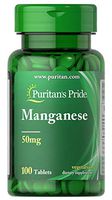 Puritan's Pride Manganese 50 mg-100 Tablets