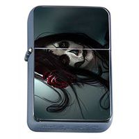 Sugar Skull Flip Top Oil Lighter D1 Day of The Dead Dia De Los Muertos Mexican Folk Art