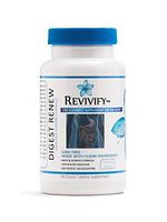 Revivify GMO-Free Digest Renew with Daily Digestive Enzymes and Support Supplements. Specialized for Digestion of Fibers, Carbs, Fats Sugars and More. Ultraformulated and Gluten Free with 30-Days