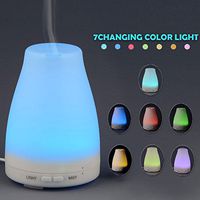 Aromatherapy Essential Oil Diffuser 150ml Portable Ultrasonic Cool Mist Diffusers Humidifier with 7 Color Changing LED Lights and Waterless Auto Shut-Off for Home and Office