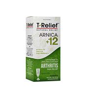 MediNatura T-Relief Arthritis Pain Relief With Arnica + 12 Active Pain Relievers- 2 oz Cream