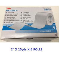 Micropore Paper Tape 1530-0, 1530-1, 1530-2/0.5", 1", 2" (White Color) (6)