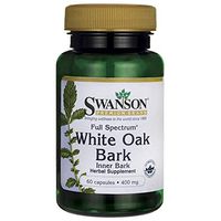 Swanson Full Spectrum White Oak Bark 400 Milligrams 60 Capsules
