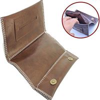 Best Gift - Cigarette Tobacco Pouch PU Leather Bag Case Holder Wallet Filter Rolling Paper Hookah Cigarette Tobacco Pouch Case Wallet Rolling Tip Paper Holder Slot (Brown)