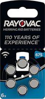 Varta Rayovac Acoustic Special Mercury-Free Size 675 Hearing Aid Batteries - 6-Pack