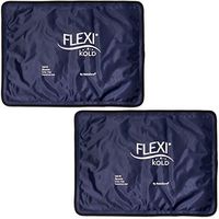 FlexiKold Gel Ice Pack (Standard Large: 10.5" x 14.5") - Two (2) Reusable Cold Therapy Packs (for Pain and Injuries to Knee, Shoulder, Foot, Back, Ankle, Neck, Hip, Wrist) - 6300-COLD