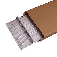 3 bending tube + 3 straight tube + 2 brush | Glass Straws Clear Bent Tube 9" x 9.5 mm For Smoothies, Tea, Juice, Water, Essential Oils - With Cleaning Brush