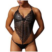 Womens Lingerie Bra Briefs Sleepwear Sets Lace Babydoll Push Up Top Bra Pants Set