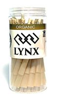 Lynx Organic Brown Cones | 50 Pack | Natural Pre Rolled Rolling Paper with Tips & Packing Sticks
