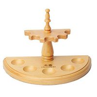 MUXIANG Detachable Wooden Pipe Stands Shelf Stand Holder Rack for 5 Pipes