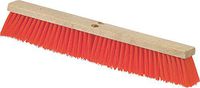 Carlisle 36762424 Flo-Pac Hardwood Block Floor Sweep with Brace, Heavy Polypropylene Bristles, 3-1/4" Bristle Trim, 24" Length x 2-1/2" Width, Orange (Pack of 12)