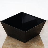 Black Innovative Square 42Oz Disposable Bowl
