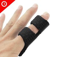 Finger Splint, Luniquz Trigger Finger Brace for Mallet Index Ring Middle, L/Black
