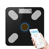NILINLEI Solar Weight Scale Bluetooth Body Fat Scale Smart BMI Weight Scale Digital Bathroom Wireless Scale with iOS/Android App