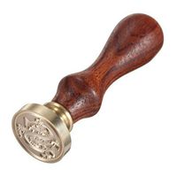 LAAT Classic 26 A-Z Alphabet Letter Stamp Retro Seal Wax Stamp Assorted Color Wood Sealing Wax for Wedding Decoration (S)