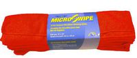 Ettore 84411 10-Pack MicroSwipe Microfiber Cloth, 16 by 16-Inch, Red