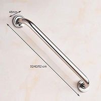 Byrhgood Bathroom Handrail Child Old Man Anti-Slipping Stainless Steel Handrail Safety Bath Armrest (Size : 52cm)