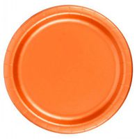 72 Orange Desert / Cake Paper Plates 7in