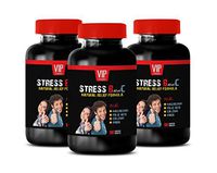 Stress Management Wellness - Stress B and C Vitamin Complex - Anxiety Relief - Mood Lifter - Natural - Valerian Root Bulk Supplements - 3 Bottles (270 Tablets)
